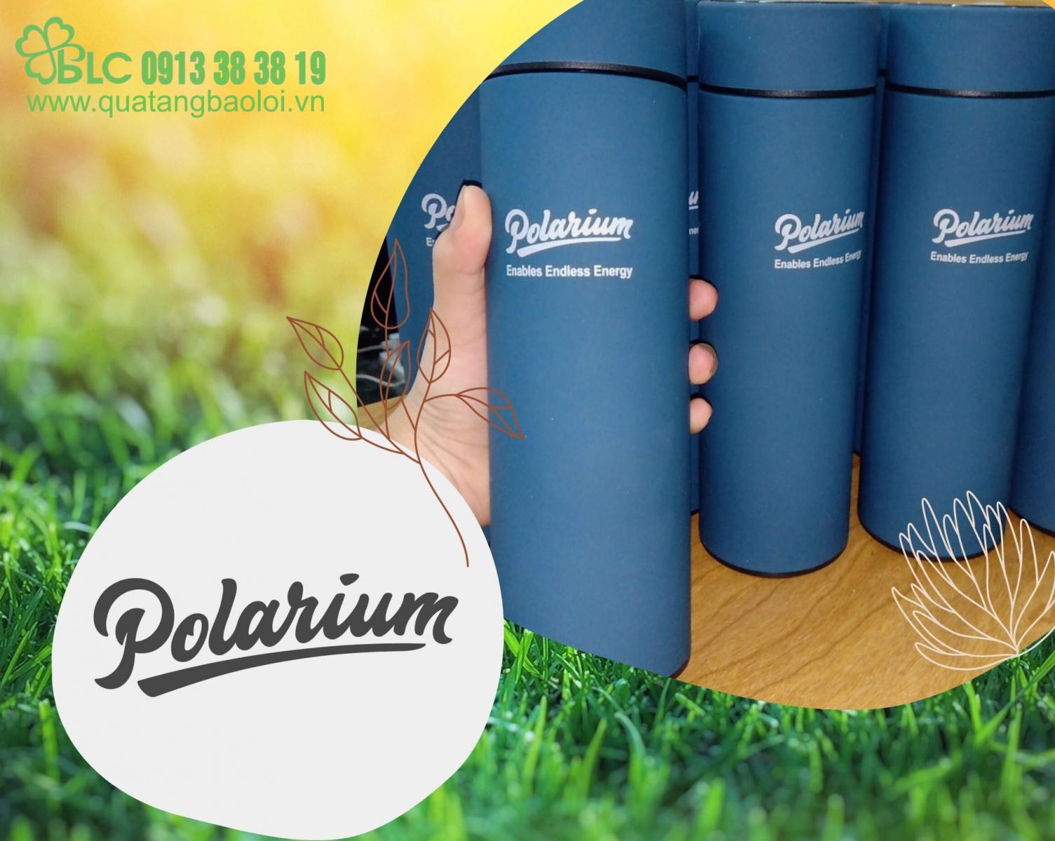Bình giữ nhiệt in logo Polarium- Sản phẩm quà tặng từ BLC Gifts