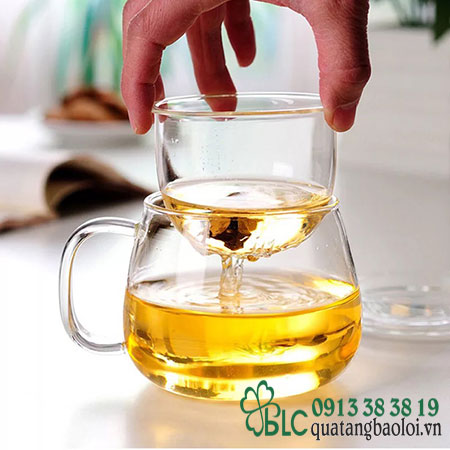 Quà tặng cốc lọc trà cao cấp in logo theo yêu cầu - CLT002