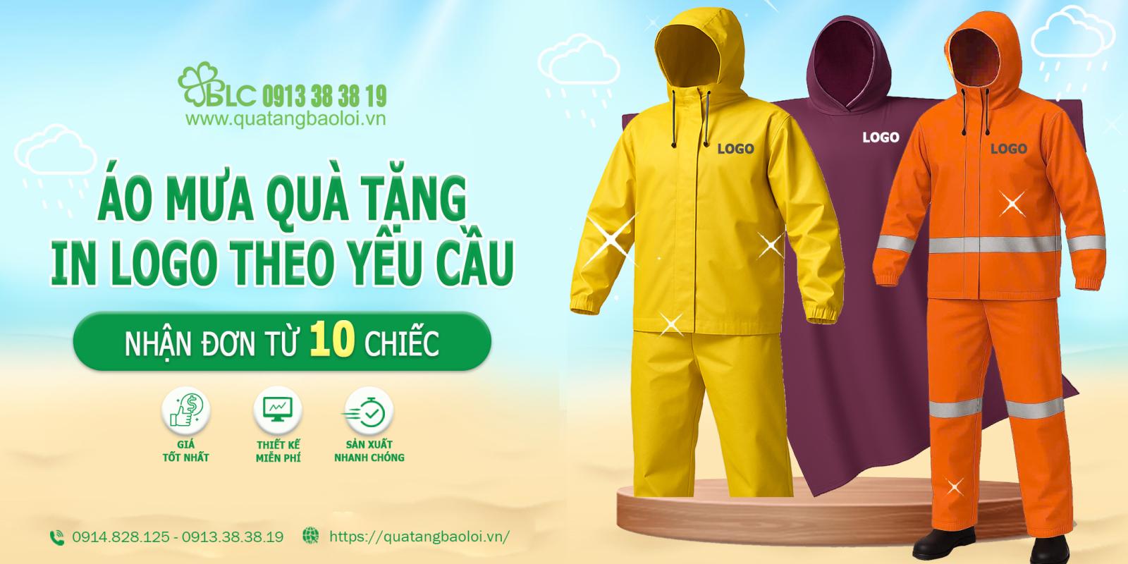 Mua áo mưa in logo theo yêu cầu chất lượng, giá rẻ đến ngay BLC Gifts