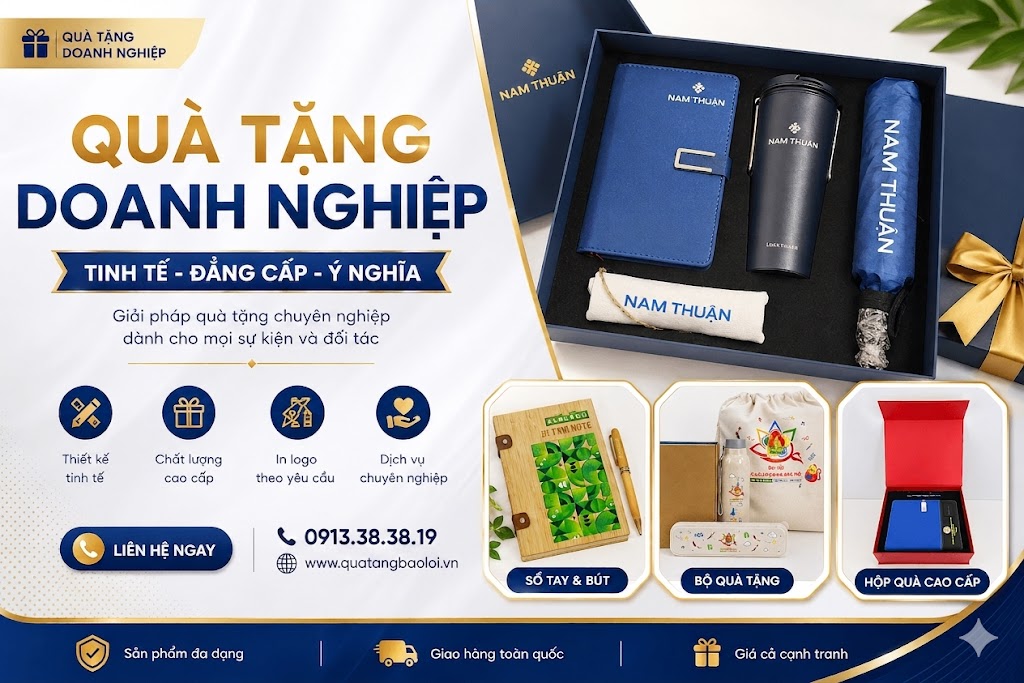Quà Tặng Doanh Nghiệp In Logo Theo Yêu Cầu  