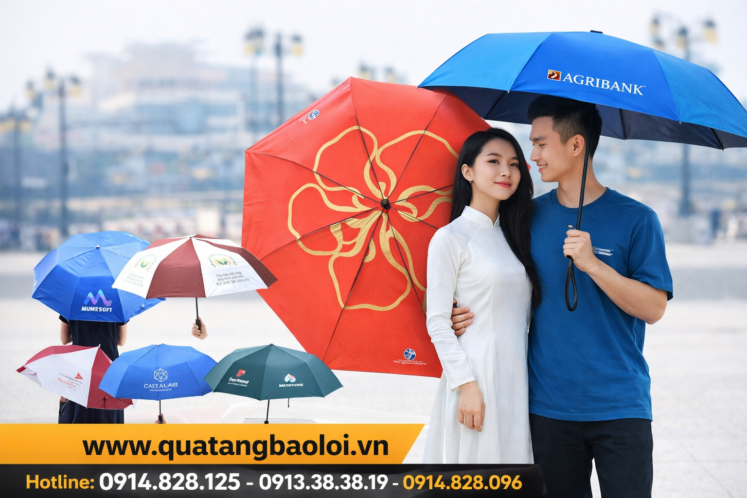 Sản Xuất Ô Dù In Logo Theo Yêu Cầu