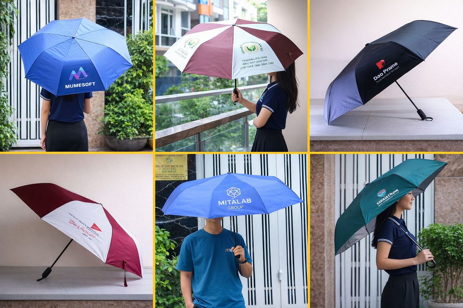 Sản Xuất Ô Dù In Logo Theo Yêu Cầu