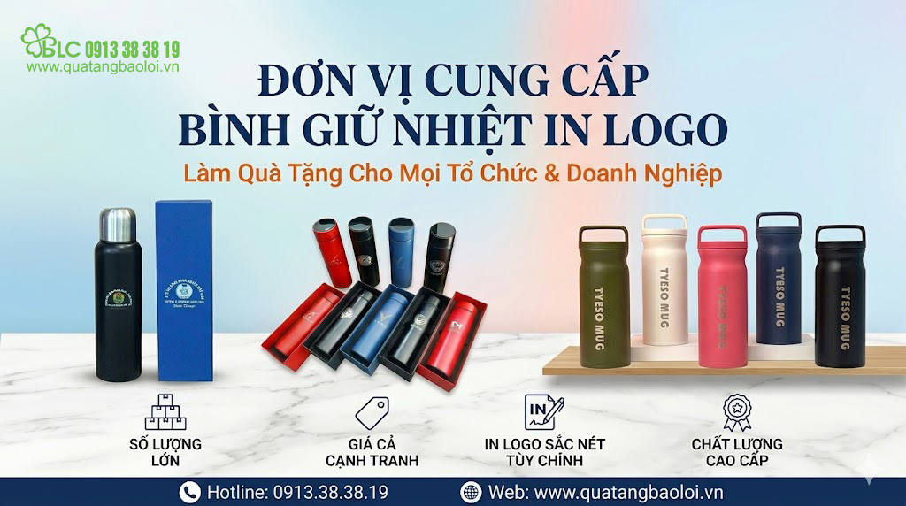 Bình Giữ Nhiệt In Logo Theo Yêu Cầu Giá Tốt