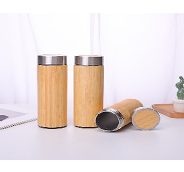Bình giữ nhiệt tre in logo theo yêu cầu - BGN18