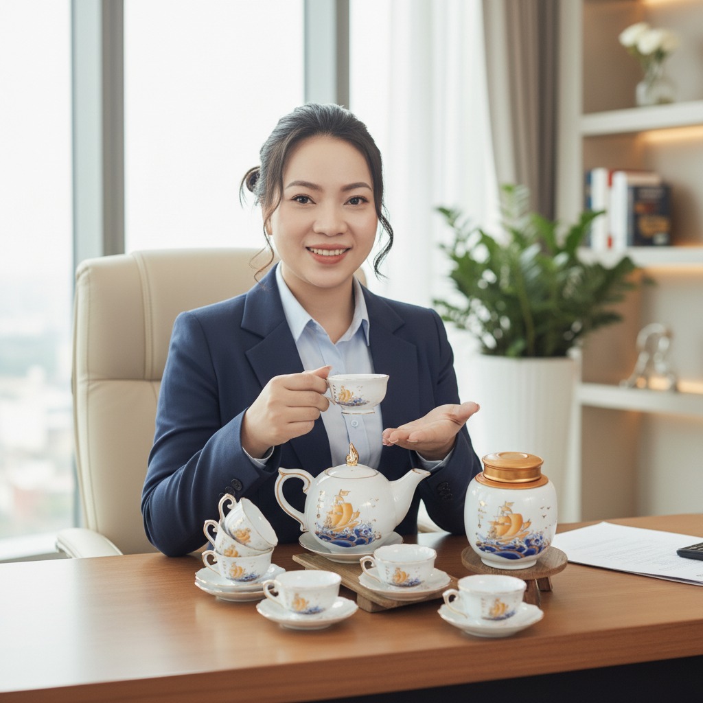 Ấm chén không chỉ phù hợp dịp cuối năm mà còn có thể sử dụng làm quà trong nhiều sự kiện