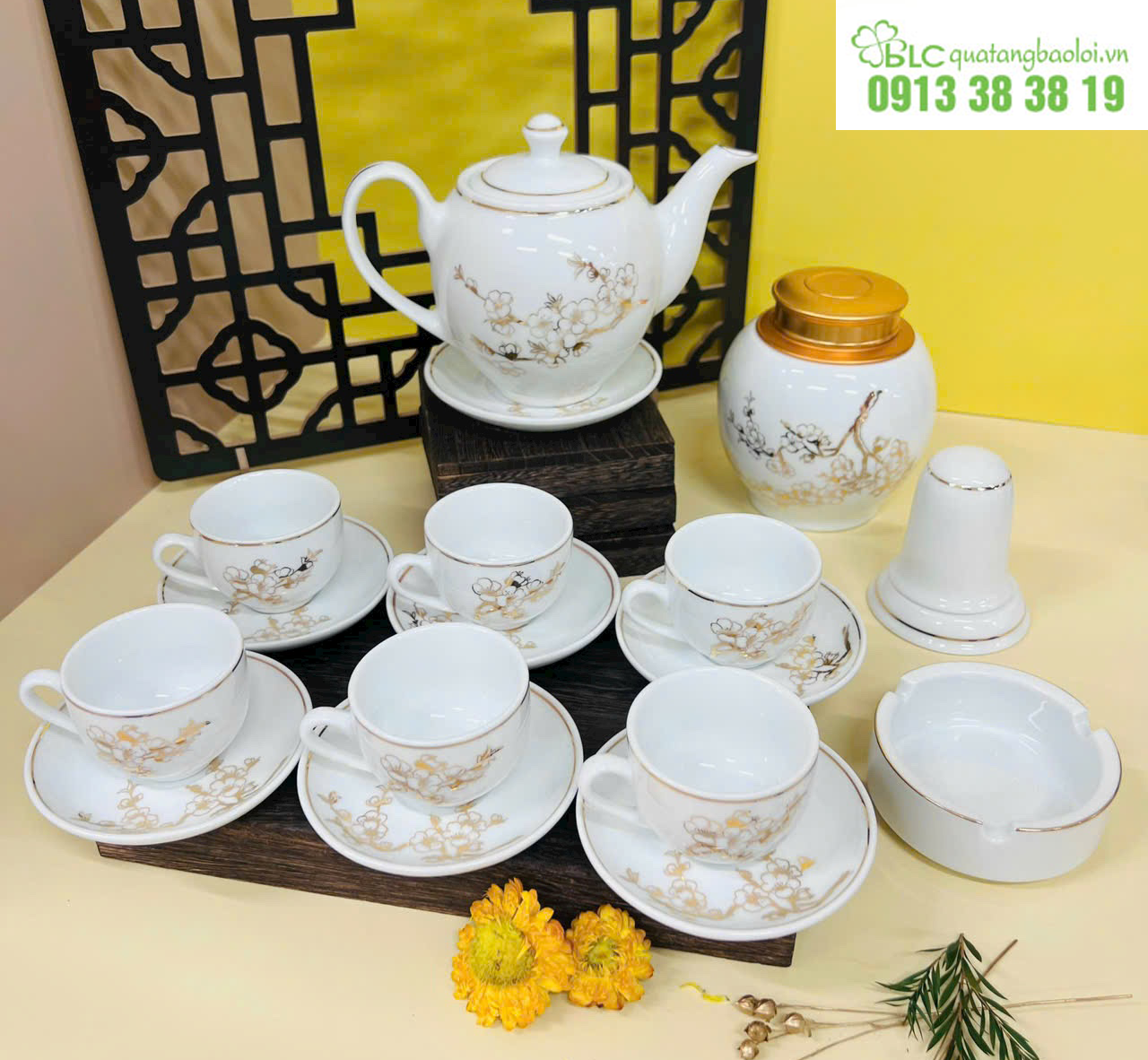 Quà Tặng Bảo Lợi chuyên sản xuất ấm chén trà in logo bền đẹp từ những nguyên liệu từ làng gốm Bát Tràng