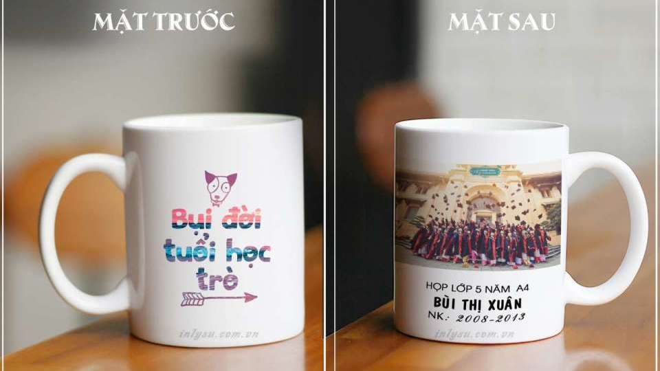 Cốc Sứ In Ảnh Lớp – Lời Chúc