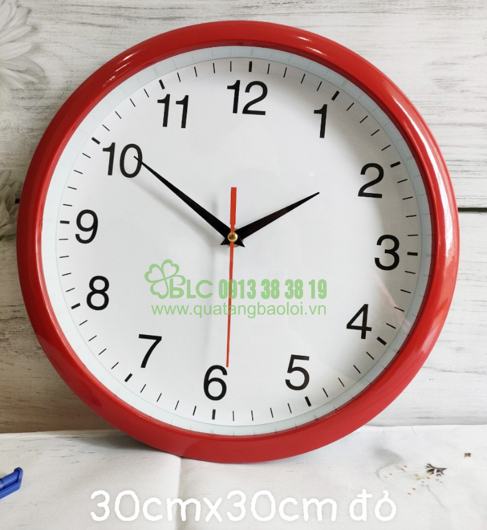 Đồng hồ treo tường in logo giá rẻ tại Hải Phòng