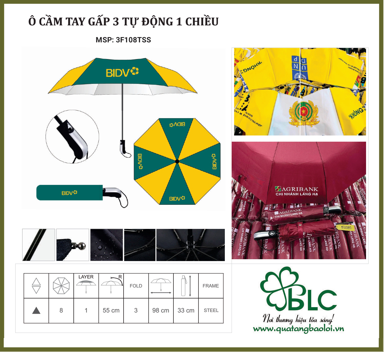 Ô dù quảng cáo có nhiều mẫu để bạn lựa chọn theo xu hướng