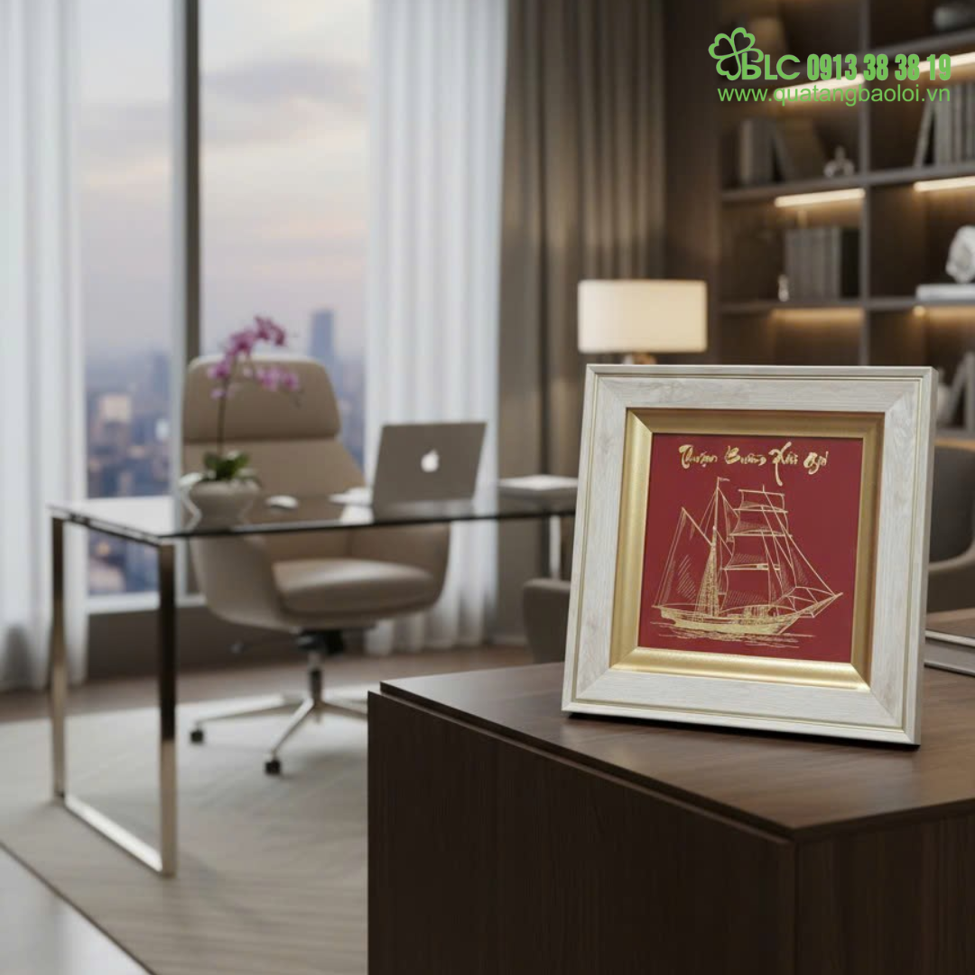 Tranh Đồng Ăn Mòn Thuyền Buồm là một trong những sản phẩm quà tặng doanh nghiệp cao cấp