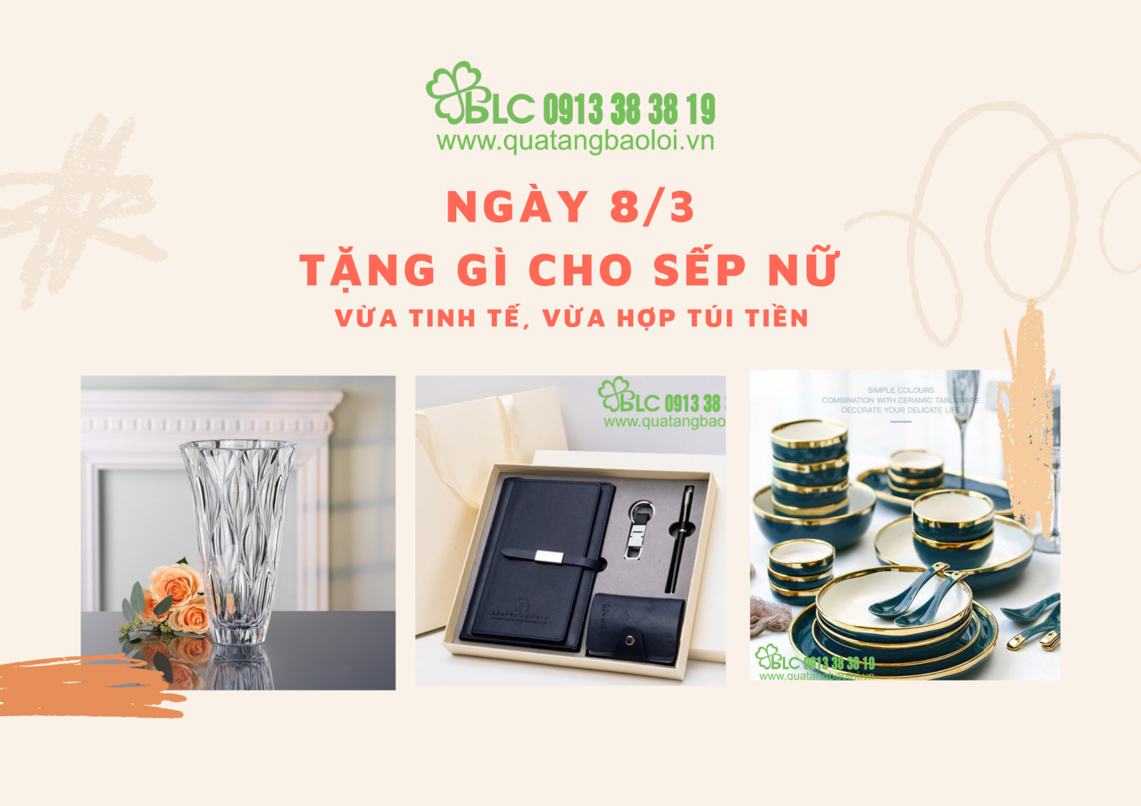 Địa chỉ mua quà tặng sếp nữ nhân ngày 8/3 chất lượng, giá rẻ 