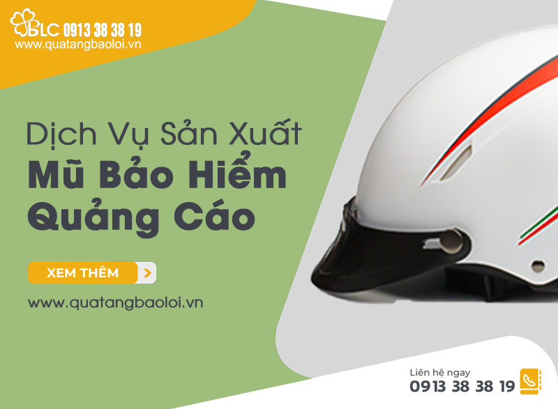 Đặt mũ bảo hiểm in logo ở đâu chất lượng, giá rẻ tại Hải Phòng