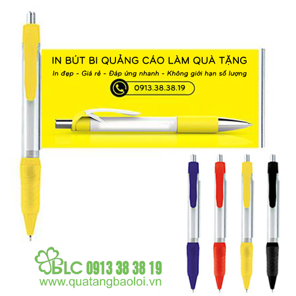 Quà tặng Bảo Lợi cung cấp bút bi banner quảng cáo, sản xuất theo yêu cầu.