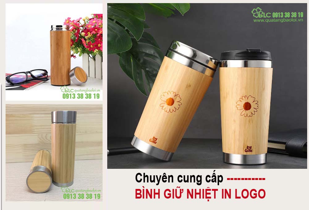 Bình giữ nhiệt vỏ tre tại Hải Phòng - Chuyên Sỉ và khắc tên theo yêu cầu