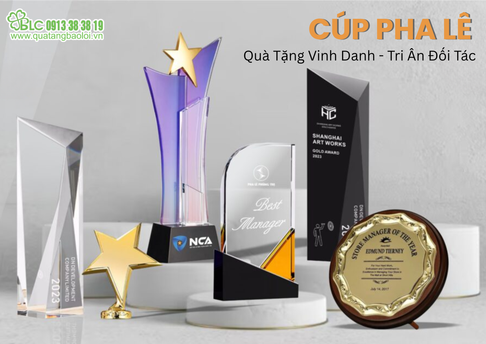 Cúp Pha Lê – Quà Tặng Vinh Danh, Tri Ân Đối Tác