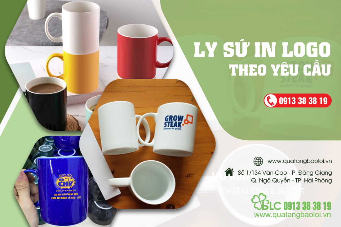 Quà tặng Bảo Lợi - Chuyên sản xuất cốc sứ in logo, ly sứ theo yêu cầu giá rẻ