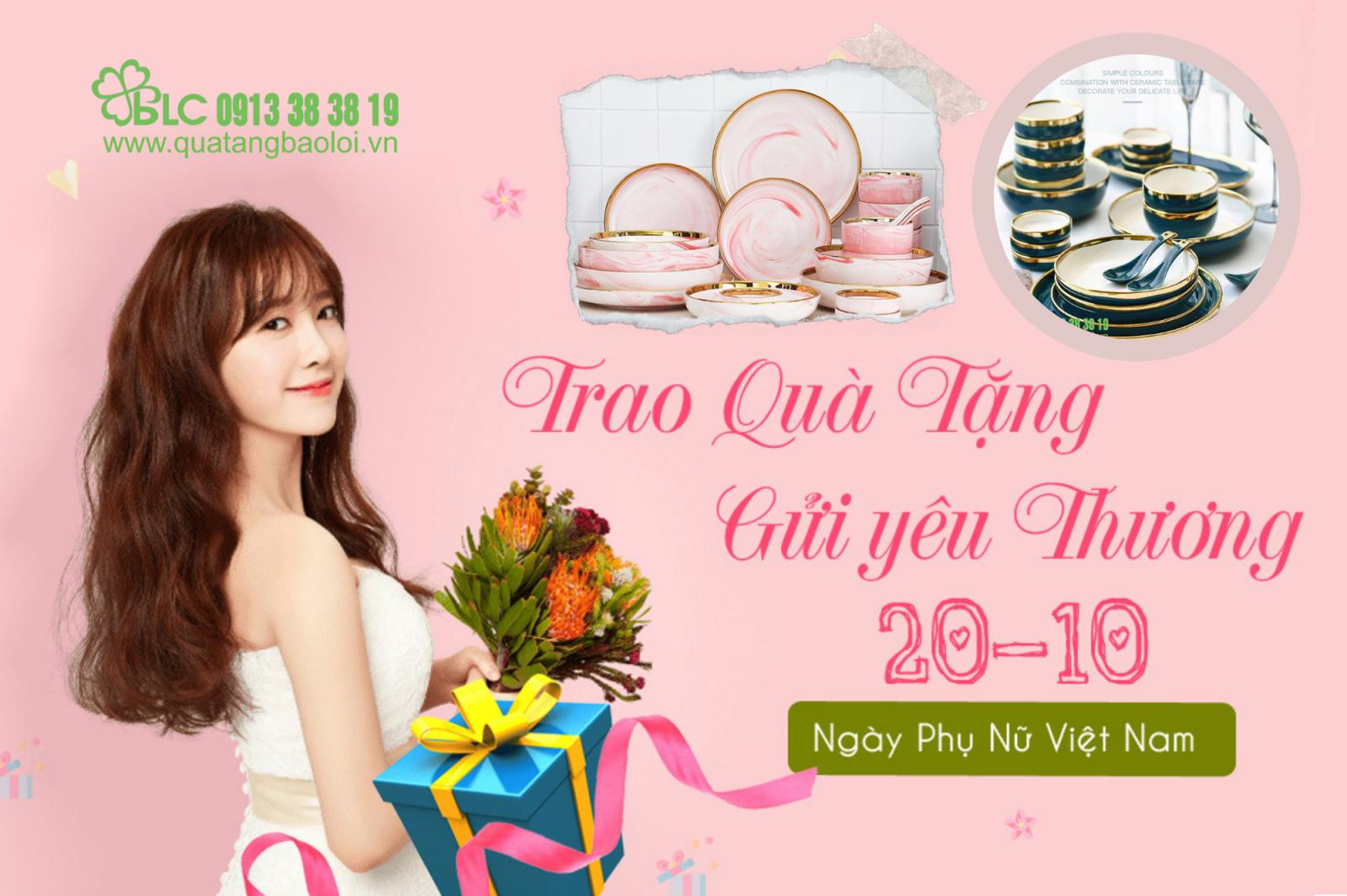 Set đồ ăn gốm sứ cao cấp - Món quà ý nghĩa nhân ngày 20/10