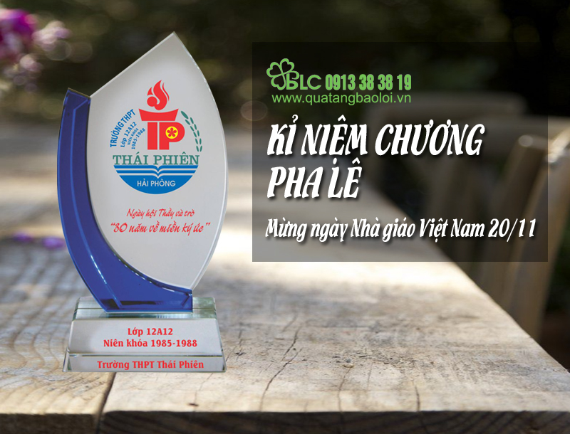  Kỉ niệm chương pha lê độc đáo tại Quà tặng Bảo Lợi mừng ngày nhà giáo Việt Nam 20/11