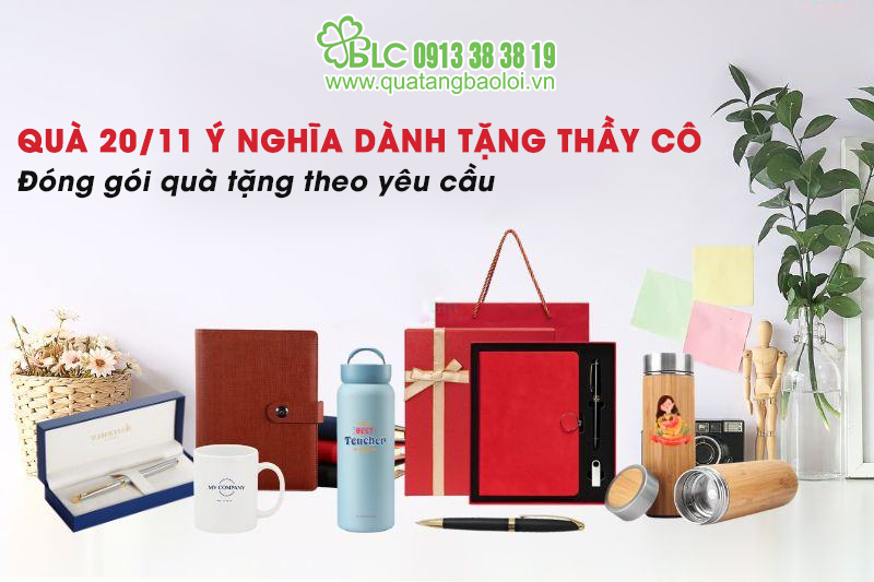 Quà tặng 20/11 ý nghĩa dành tặng Thầy Cô - Đóng gói quà tặng theo yêu cầu