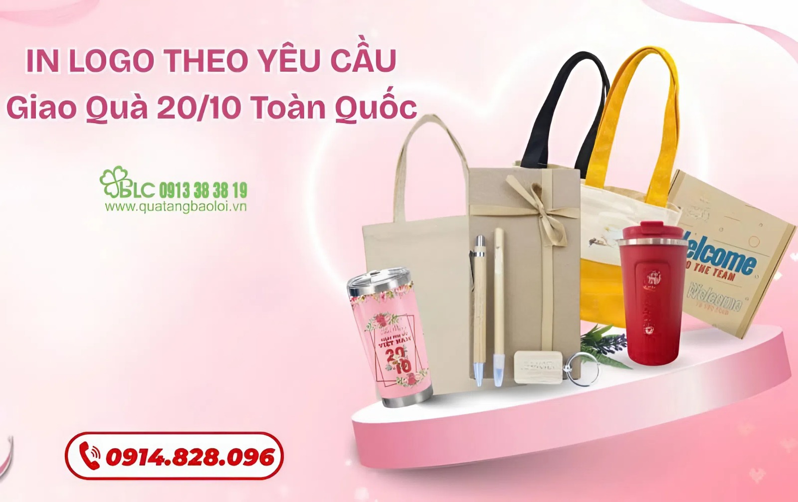 In Logo Theo Yêu Cầu, Giao Nhanh Quà 20/10 Toàn Quốc