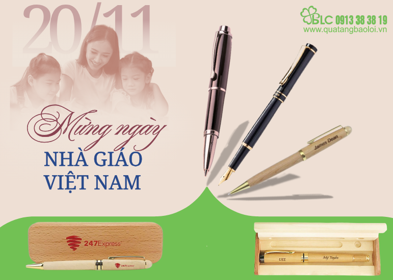 Bút Khắc Tên – Bút Gỗ Bút Ký Sang Trọng Làm Quà Tặng Ý Nghĩa 20/11