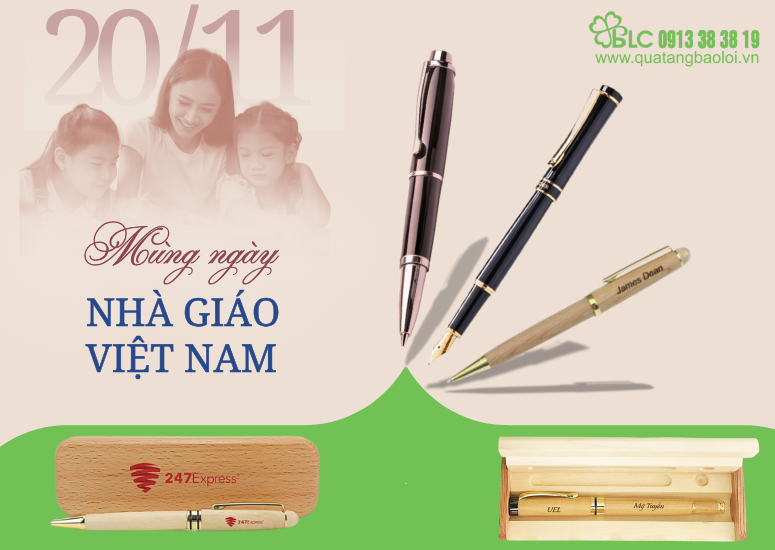 Bút Khắc Tên – Bút Gỗ Bút Ký Sang Trọng Làm Quà Tặng Ý Nghĩa 20/11