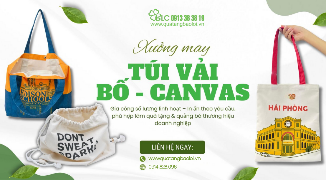Túi Tote, Túi Vải Canvas – Quà Tặng Xanh Bền Vững Cho Mọi Dịp