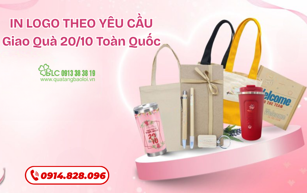  In Logo Theo Yêu Cầu, Giao Nhanh Quà 20/10 Toàn Quốc