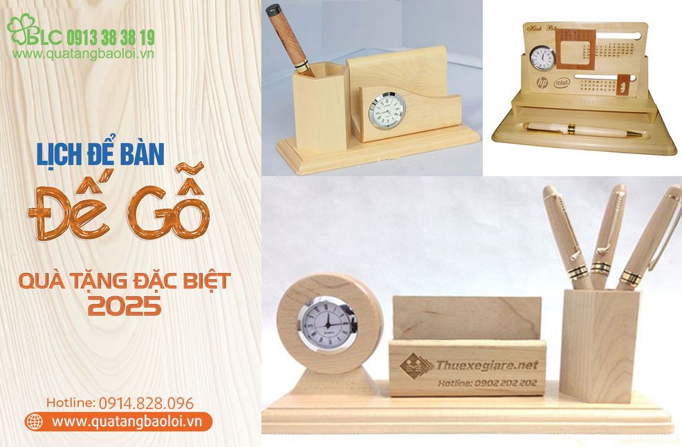 Lịch Gỗ Để Bàn: Lựa Chọn Tinh Tế Dành Tặng Doanh Nghiệp, Đối Tác