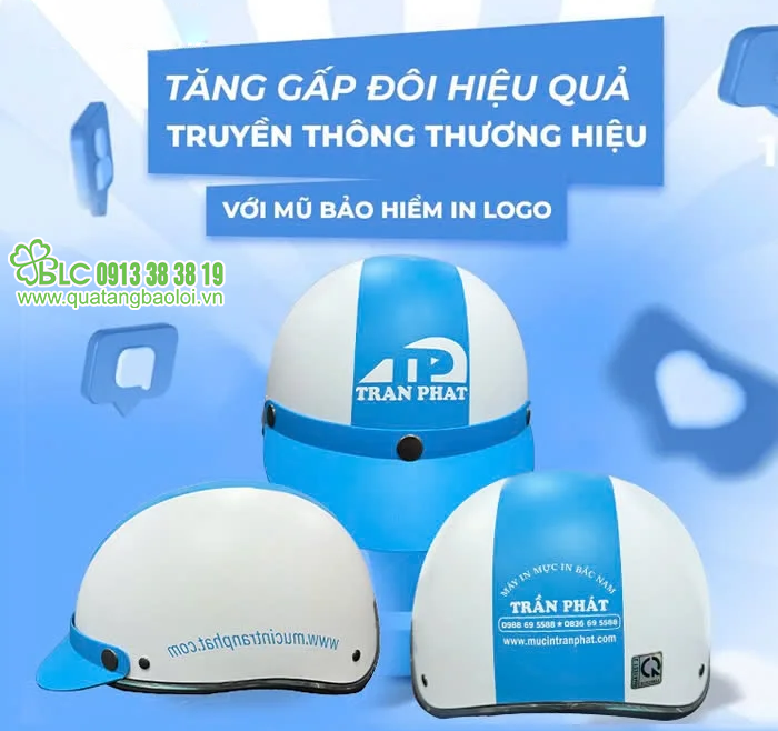 TOP 68+ mẫu nón mũ bảo hiểm in logo Giá Tốt | Quà Tặng Bảo Lợi