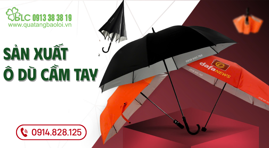 Sản Xuất Ô Dù Cầm Tay – Chống Gió, Chống Thấm, Siêu Bền 2025