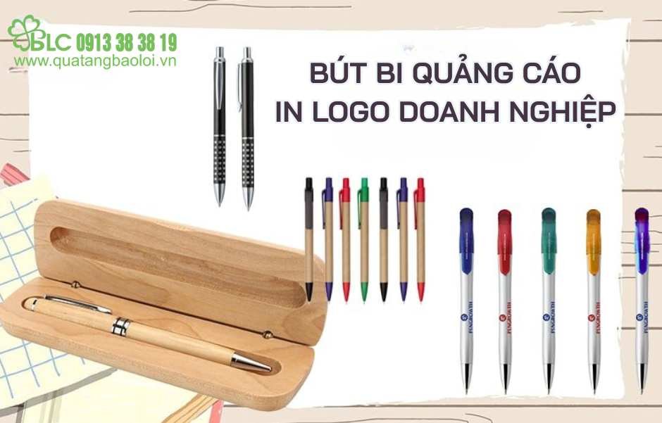 Xu Hướng Mới: Đầu Tư Bút Bi Quảng Cáo  In Logo Doanh Nghiệp