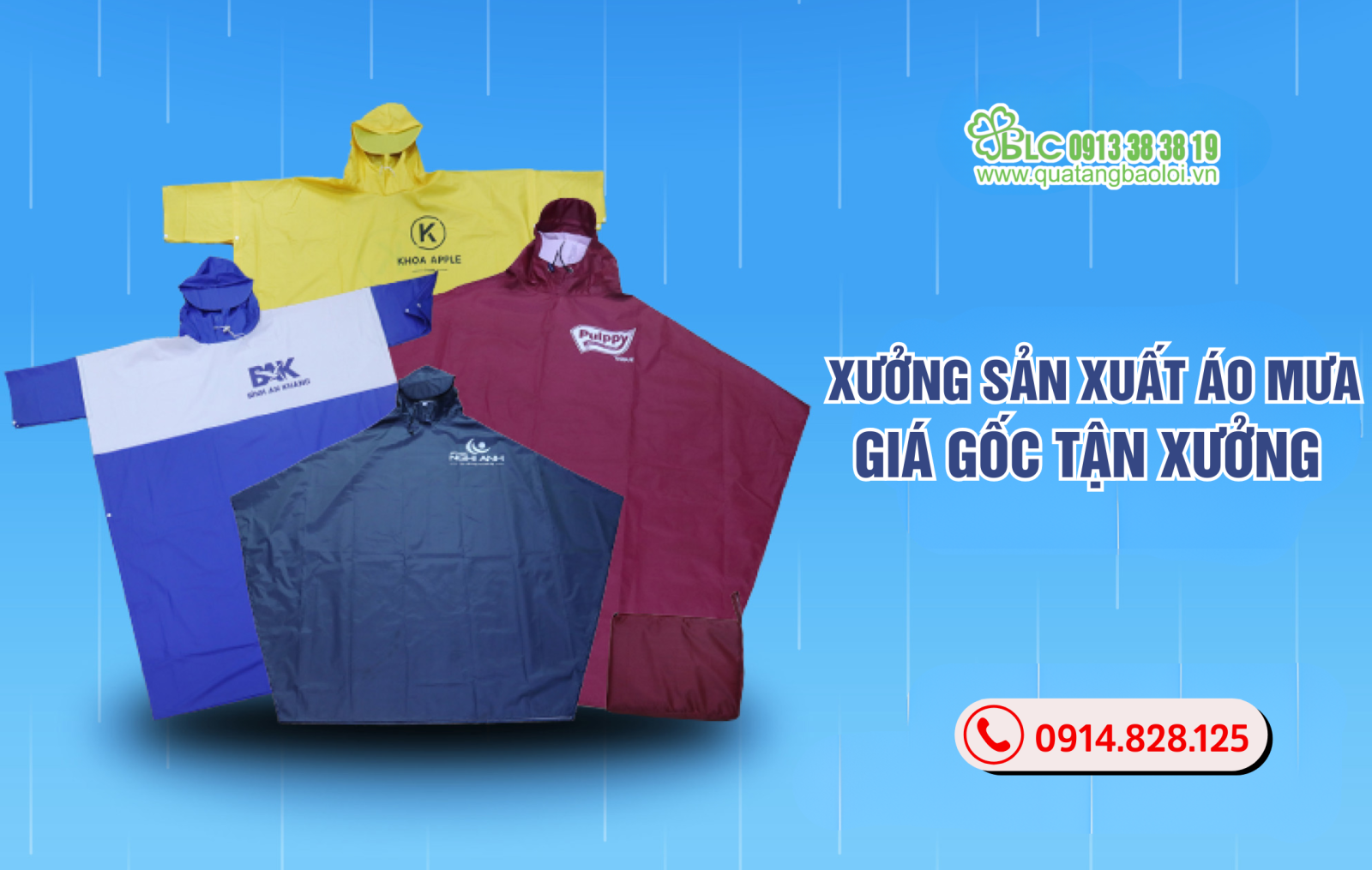  Xưởng Sản Xuất Áo Mưa - Giá Gốc Tận Xưởng - Quà Tặng Bảo Lợi