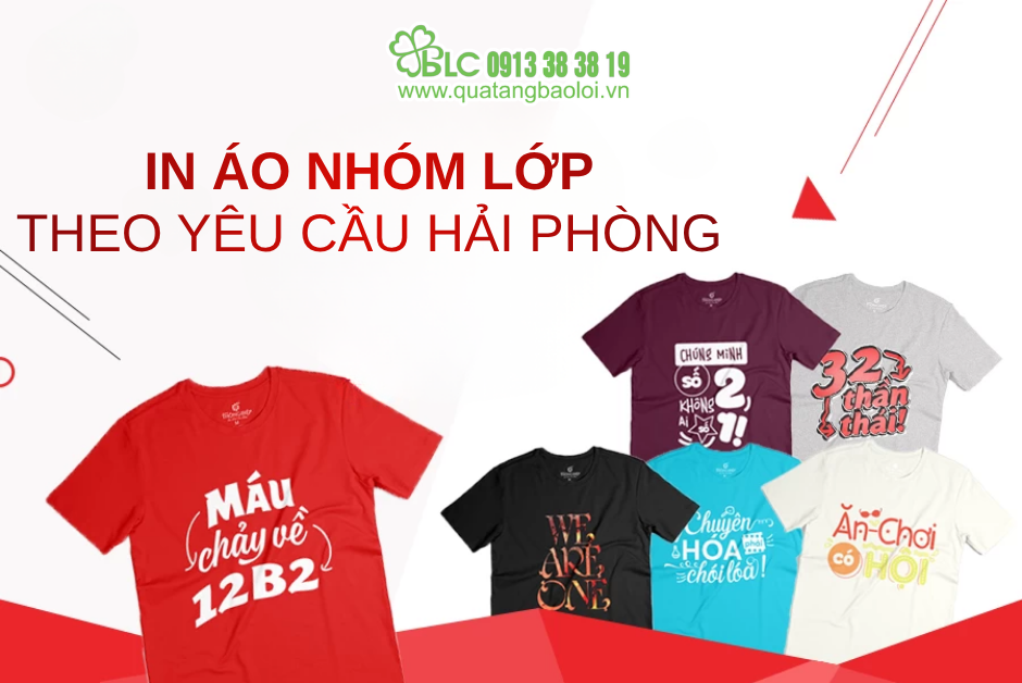 In Áo Nhóm Lớp Theo Yêu Cầu Hải Phòng