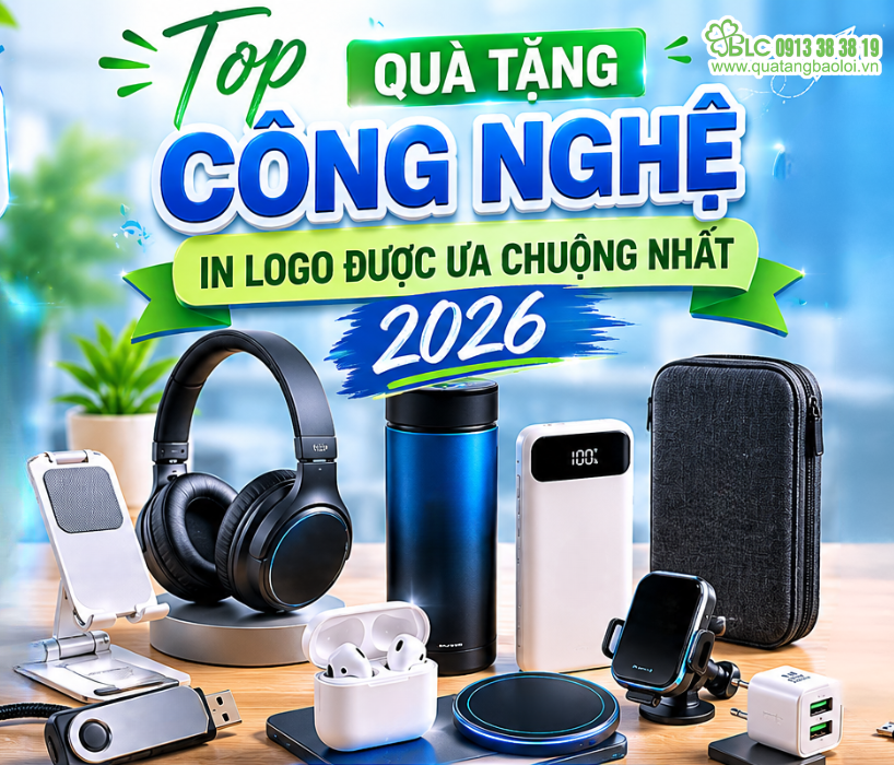 Top Quà Tặng Công Nghệ In Logo Được Ưa Chuộng Nhất 2026