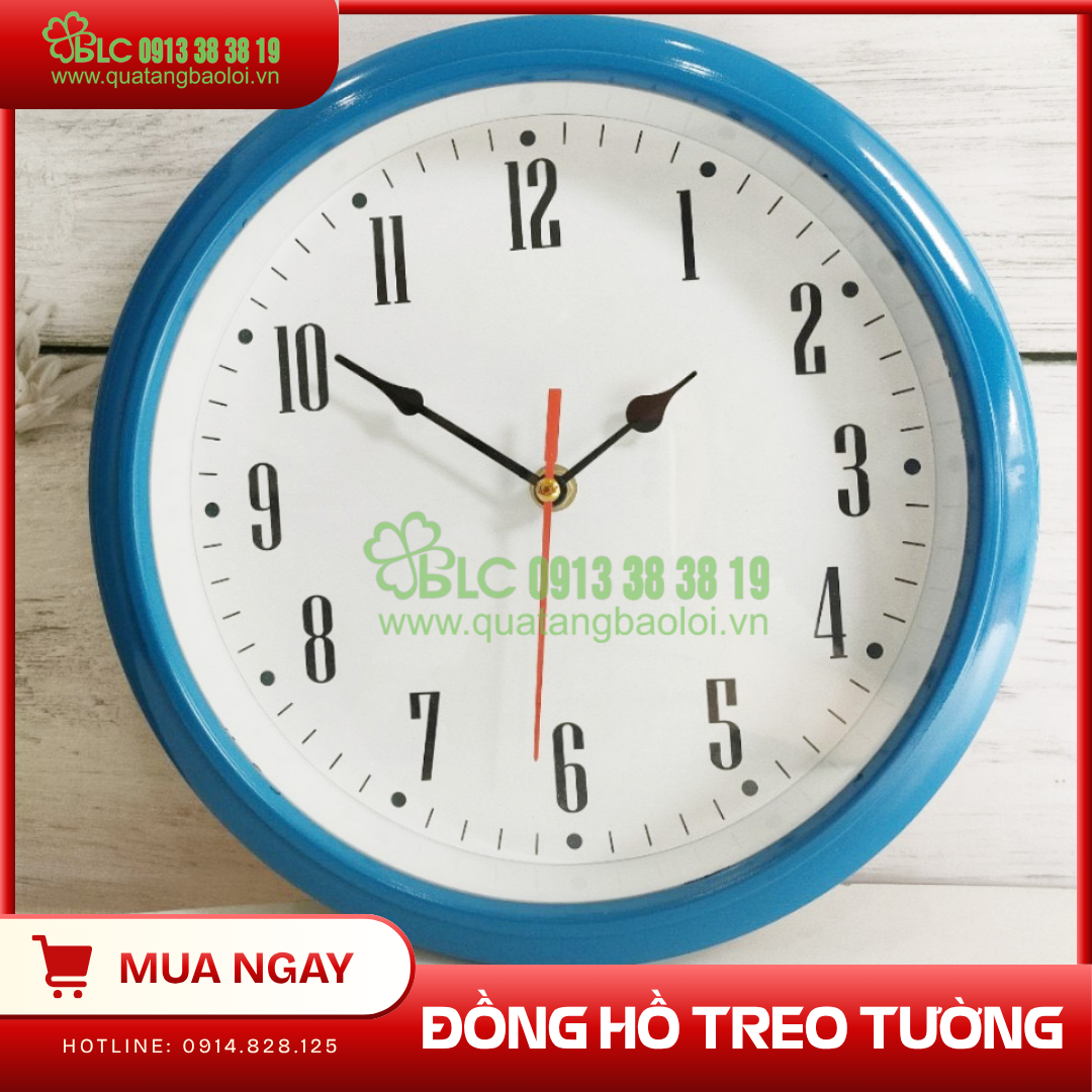Đồng hồ treo tường in logo