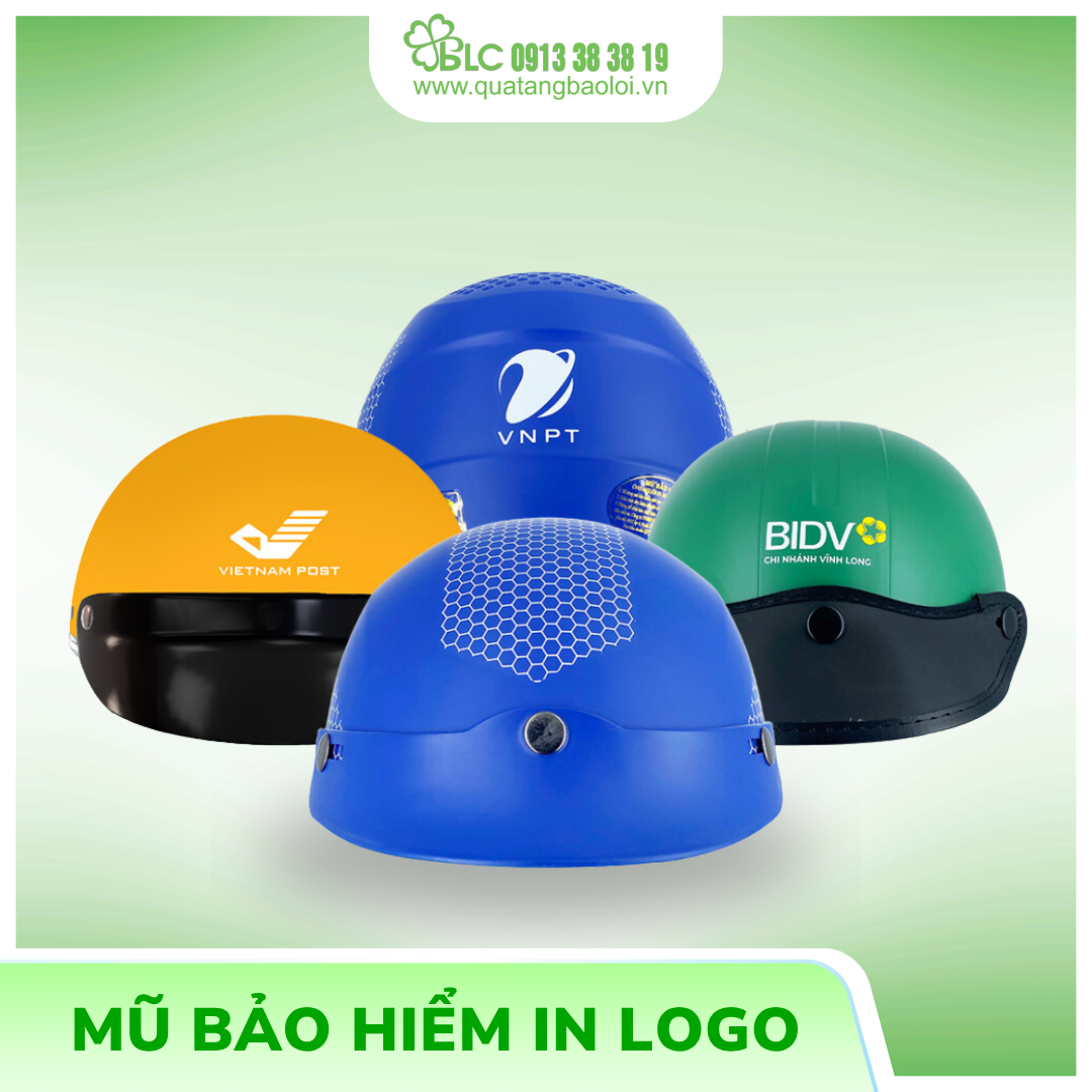 Mũ bảo hiểm in logo