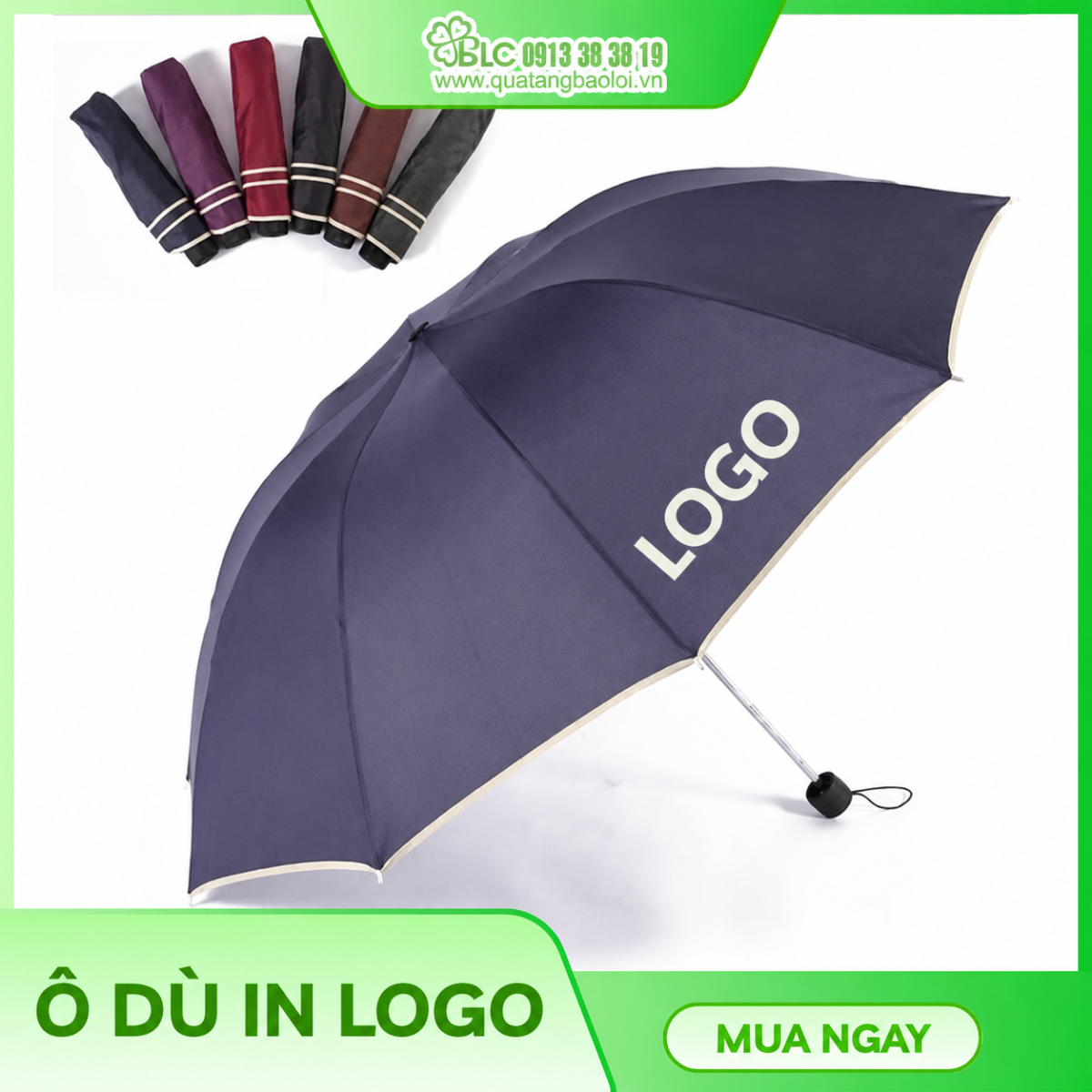  Ô Dù Gấp Gọn In Logo – Phụ Kiện Tiện Lợi Cho Mùa Hè còn là giải pháp quảng bá thương hiệu thông minh