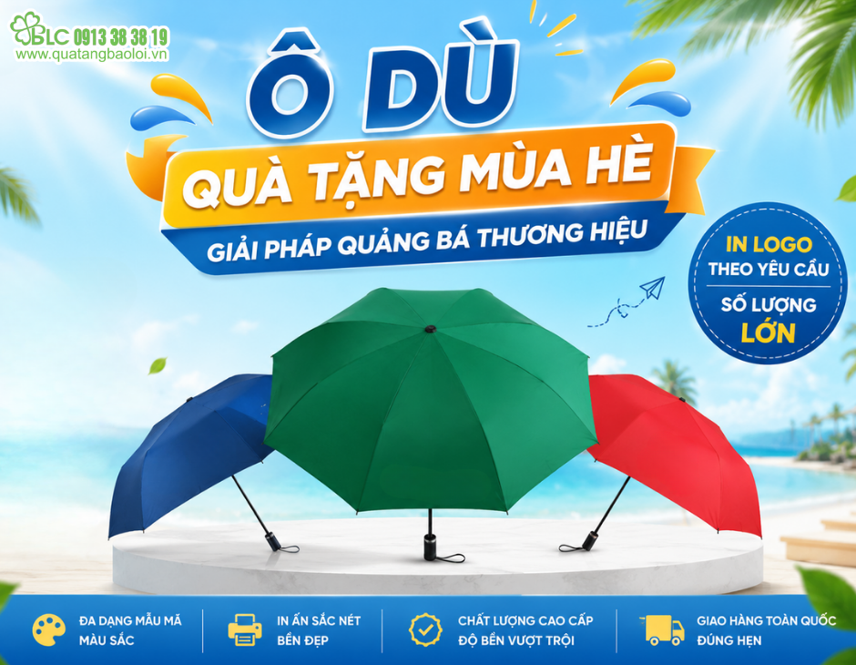 Ô Dù Quà Tặng Mùa Hè – Giải Pháp Quảng Bá Thương Hiệu