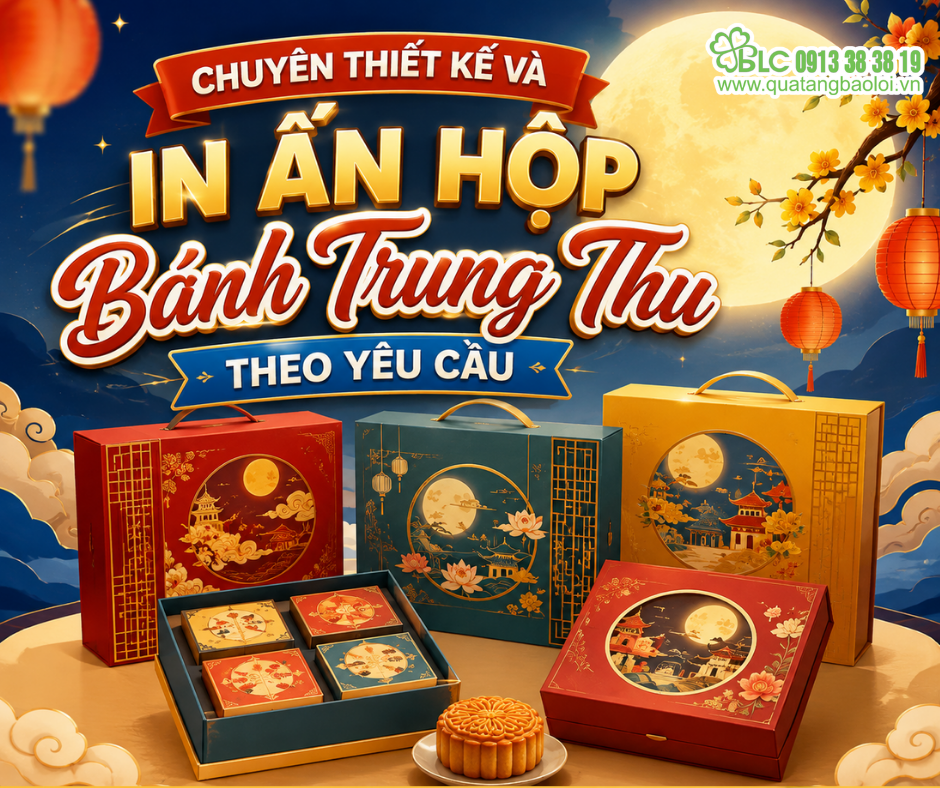 Chuyên thiết kế và in ấn hộp bánh trung thu theo yêu cầu