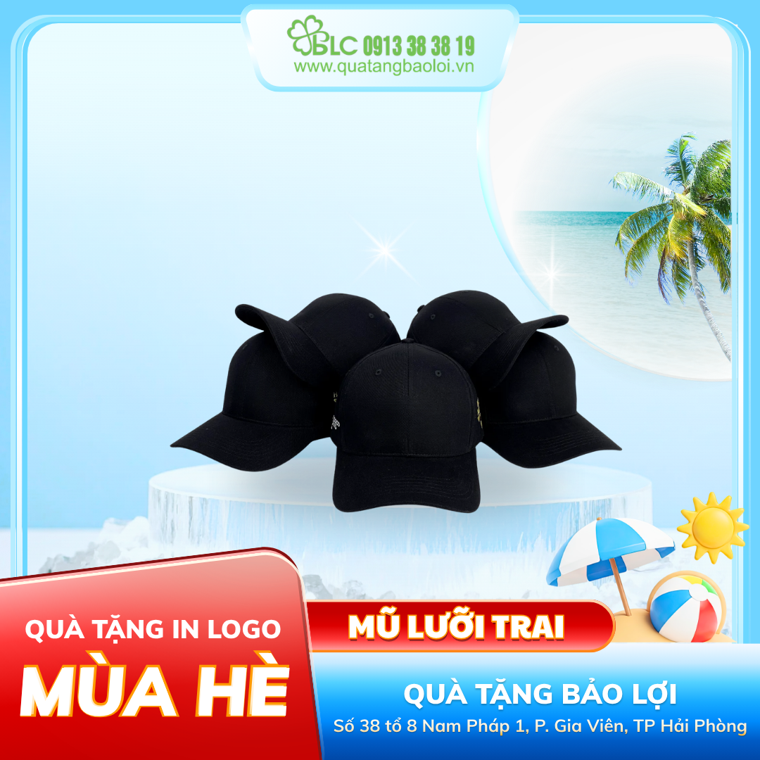 Mũ lưỡi trai – Phụ kiện năng động, dễ sử dụng