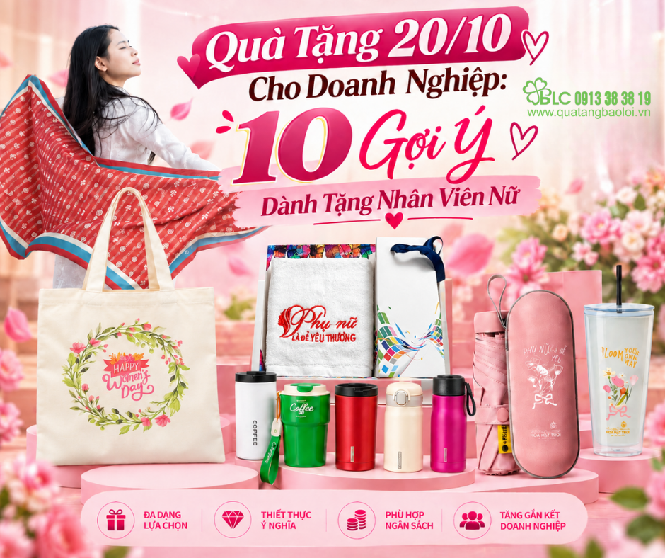 10 Gợi Ý Dành Tặng Nhân Viên Nữ
