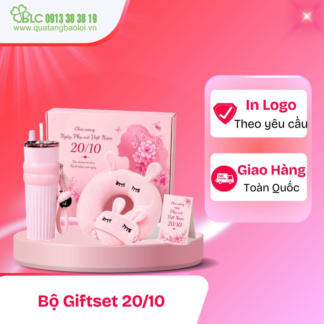 Một set quà có thể kết hợp hai hoặc nhiều sản phẩm, chẳng hạn bình giữ nhiệt và khăn; sổ và bút