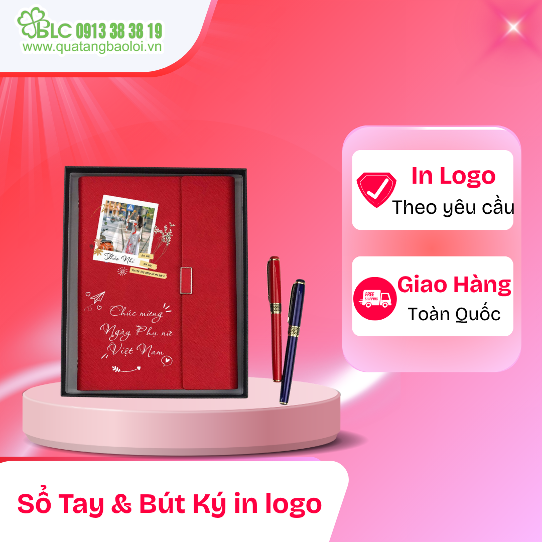 Sổ và bút là bộ đôi quen thuộc trong quà tặng văn phòng