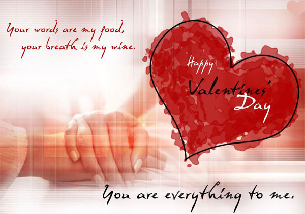 Thiệp Valentine gửi đến người thương