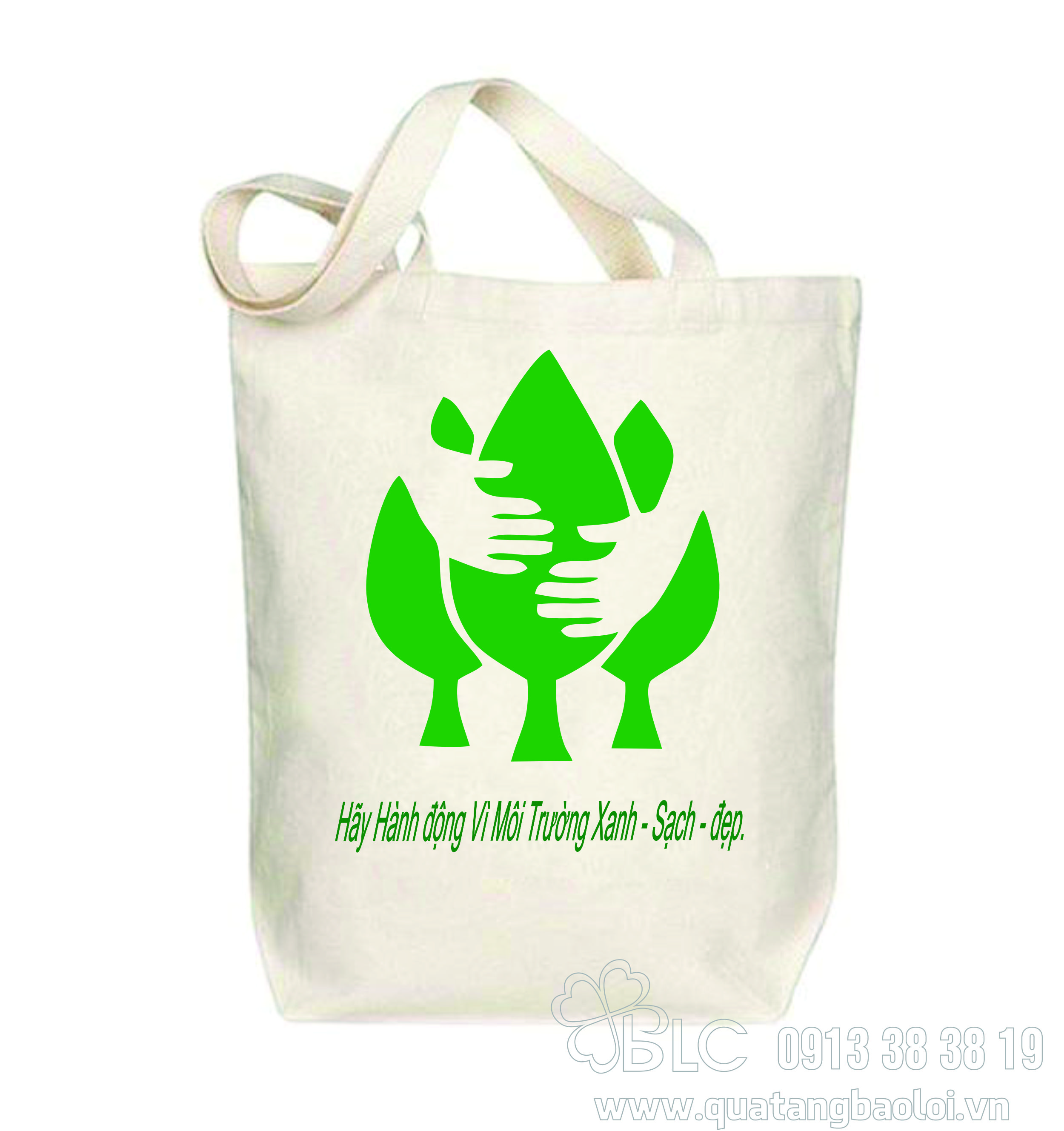 Quà tặng túi vải bố in logo theo yêu cầu -TVB008